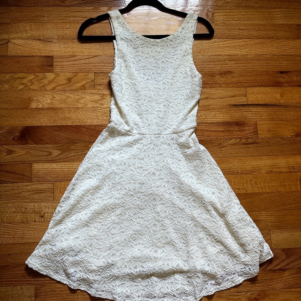 Lulu’s Cream Lace Dress